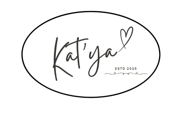 Elegant logo with 'Katya' and a heart, established in 2025